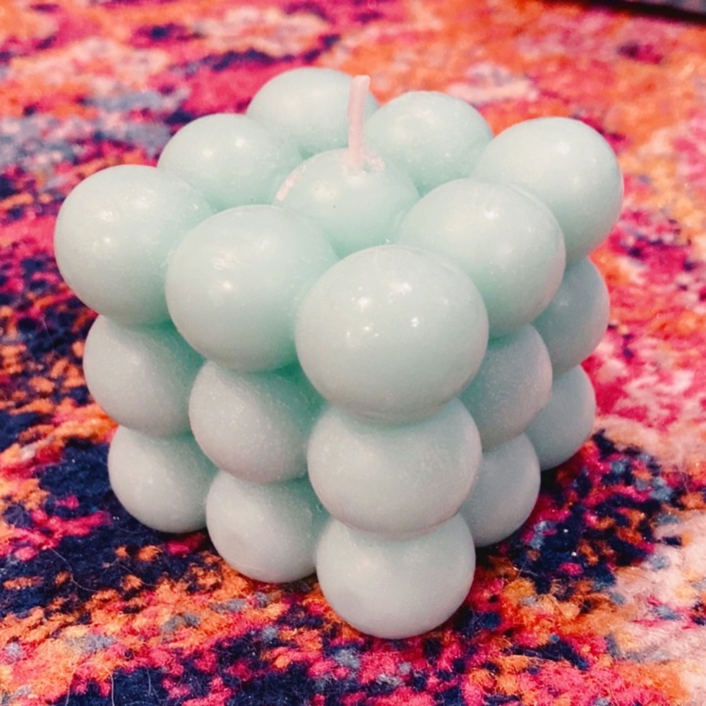 BLUE BALL CUBE CANDLE